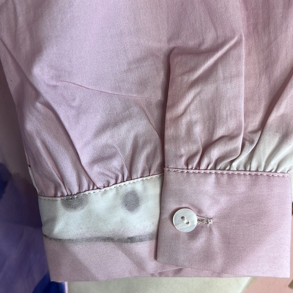 NWT Ami girls 3/4 sleeve flowy button shirt size 140 or 8 - Picture 12 of 14